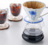 BLUE BREW Ceramic Pour Over Coffee Dripper, Size 01 Cone Coffee Maker (1-2 Cups), Portable Manual Brew Maker,