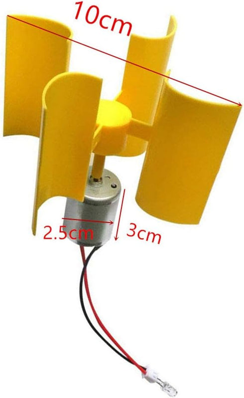 Keproving 2PCS Vertical Axis Wind Turbine Generator Model DIY Physics Science Experiment Kit Educational Teaching