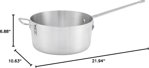 Winware Professional Aluminum Sauce Pan, 7 Quart