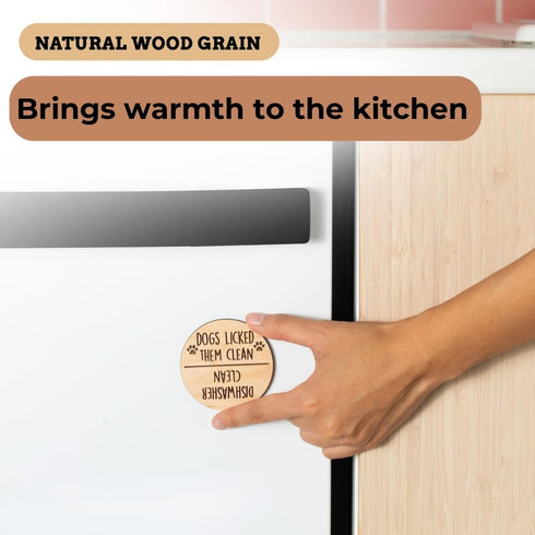 Funny Clean and Dirty Sign for Dishwasher, Apartment Essentials, Magnet for Home, Gadgets for Dogs, Must Haves