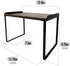 Mitus Tiered Wood Shelf Organizer for Kitchen Counter, Bathroom, Pantry, Office Desk, 12" Wide Walnut Brown and Black