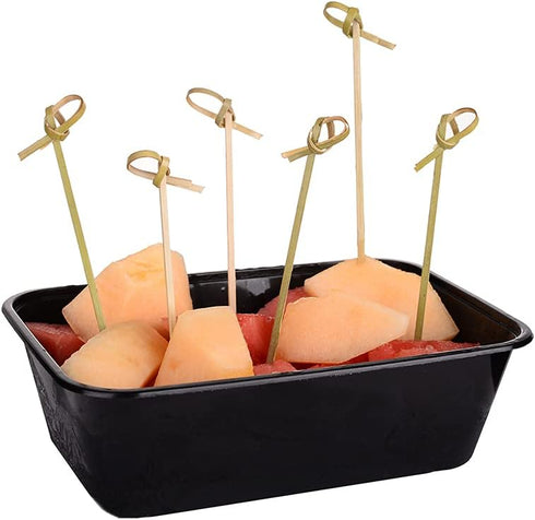300PCS 4 Inch Bamboo Cocktail Picks, Knot Picks, Skewers, Toothpicks for Appetizers & Events
