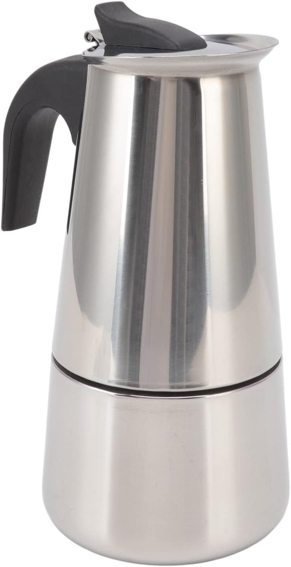 Atyhao Electric Coffee Maker, Food Grade Stainless Steel Moka Pot for Home and Outdoor Camping (450ml)