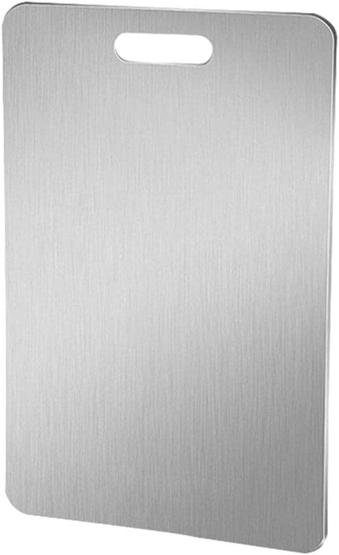 Yardwe Stainless Steel Cutting Board, Extra Large Metal Kitchen Chopping Board, Marble Dough Board