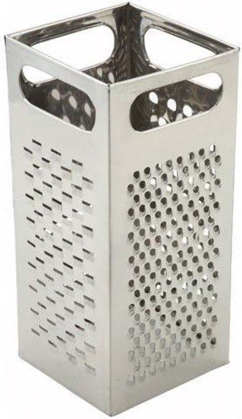 Winco Box Grater, 9-Inch by 4-Inch, Medium, Stainless Steel