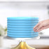 Cake Scraper 6 Pieces Clear Acrylic Icing Smoother Decorating Comb Set, Kitchen Baking Tool for Cakes