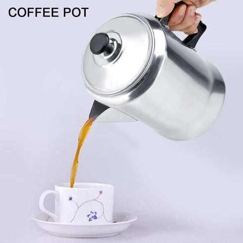 Shipenophy Percolator Coffee Pot, Aluminum Alloy Camping Coffee Maker for Stove Top, Coffee Kettle with Lid