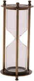 Retro Metal Sandglass Hourglass Sand Timer Without Sand for Home Office Decoration (Bronze - L)