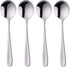 7-Inch Baikai Bouillon Soup Spoons, 18/10 Stainless Steel Finished Table Dinner Spoons Set of 4
