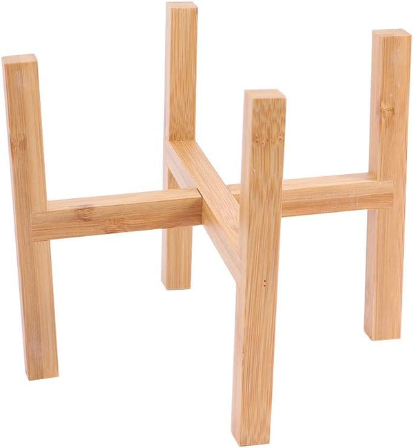 Wood Planter Pot Stand, Detachable Bonsai Pot Holder Display Shelf for Indoor Flower Pot to Protect The Floor