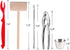 Artcome 22 Piece Seafood Tools Set for 4 People with 4 Lobster Crab Crackers, 4 Shellers, 6 Forks, 4 Cups, 4 Mallets