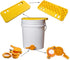 5 10pcs Set Gallon Plastic Honey Bucket Kit - Honey Harvesting Tool with Gate Valve, Filter & Beekeeping Supplies |