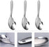 Kichvoe Rice Scooper 3pcs, Stainless Steel Rice Paddle Spoon, Metal Serving Spoon for Kitchen