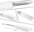 4Pcs Oyster Shucking Knife White Oyster Opener Stainless Steel Oyster Shucker New Haven Style with Non-slip Handle