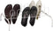 Household Essentials 9-Pair Wire Shoe Rack, White