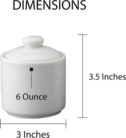HIC Kitchen Sugar and Creamer Set, Fine Porcelain, 2-Piece