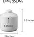 HIC Kitchen Sugar and Creamer Set, Fine Porcelain, 2-Piece