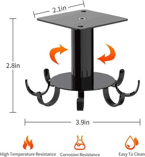 Aosome Under Cabinet Utensil Holder Hanger 360°Rotating Stainless Steel Kitchen Utensil Hanger 8 Hooks by Aosome