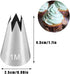 Icing Piping Tip Set, 3 Large Stainless Steel Decorating Tips for DIY Cream Rose Flower, Cupcake Pastry Tips