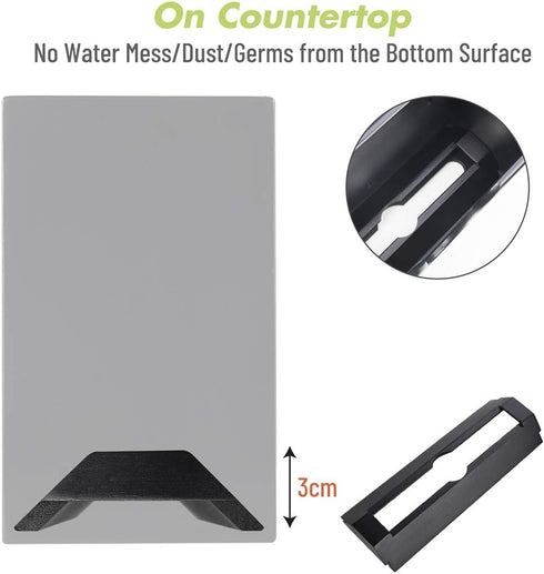 Commercial, Countertop Bamboo Paper Towel Dispenser, Paper Towel Holder for Kitchen Bathroom Toilet of Home and Wall