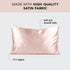 Kitsch Satin Pillowcase with Zipper for Hair & Skin, Queen Size, Blush, Machine Washable, Cooling, Wrinkle-Free