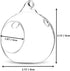12 Pcs 3.15"/8cm Hanging Glass Tealight Holder, Globe Plant Terrariums for Indoor Outdoor Garden Decor