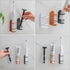 DOITOOL 2pcs Wall Mounted Shelves Toothbrush Holder Rack Organizer for Bathroom Vanity Countertops Office Electric
