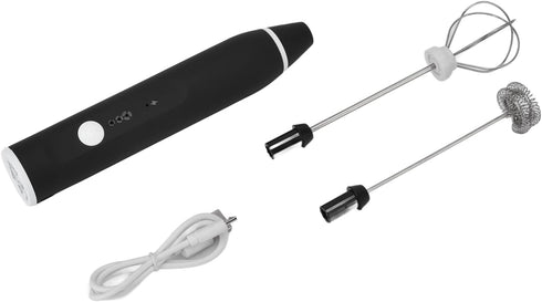 Mini Electric Blender, Rechargeable Handheld Whipper with 3 Modes for Frappe and Hot Chocolate