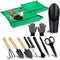 WNJ 2 PCS Waterproof Plant Repotting Mat, Foldable Indoor Potting Mats, 12 PCS Succulent Tool Set, Square Garden Tray,