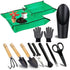 WNJ 2 PCS Waterproof Plant Repotting Mat, Foldable Indoor Potting Mats, 12 PCS Succulent Tool Set, Square Garden Tray,