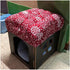 TINTON LIFE 12"x16" Padded Rectangle Bar Stool Cover Cushion with Elastic Fabric Satori Stool Seat Cushion for Metal