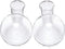 Kingbuy Bulb Glass Vase with Side-Hole (Hole to Hole Opening Dia.: 1.18