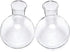 Kingbuy Bulb Glass Vase with Side-Hole (Hole to Hole Opening Dia.: 1.18