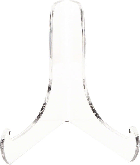 Plymor Clear Acrylic 60-Degree Angle Easel, 6" H x 5.75" W x 4.75" D with Deep Support Ledges