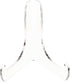 Plymor Clear Acrylic 60-Degree Angle Easel, 6" H x 5.75" W x 4.75" D with Deep Support Ledges