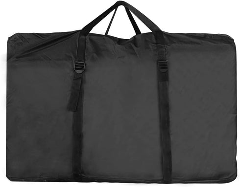 Uranshin 600D Oxford Fabric Large Outside Chair Storage Bag, Black, 43.3 x 29.13