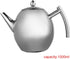 Coffee Tea Pot - Stainless Steel Teapot with Filter, Large Capacity Polished Kettle for Home, Hotel, Cafe (1000ML)