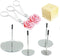 Cake Flower Nail Lifters Set, 6 Pcs Stainless-Steel Baking Tools for Icing Flowers Decoration