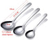 18/8 Stainless Steel Adult Soup Spoon, Large Heavy Weight Dinner Spoon, 4-Piece Set (7.2 Inch)