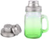 2-Pack Mason Jar Shaker Lids, Compact Stainless Steel Screw Top, Silver, Dishwasher Safe