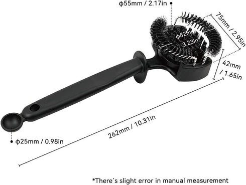 Espresso Coffee Machine Cleaning Brush Espresso Group Head Cleaning Brush Detachable 360°Nylon Bristles Espresso Machine Cleaning Tool V2 58mm by watchget