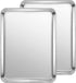 Baking Sheet Set of 2, Stainless Steel Cookie Sheet Baking Pans, Rectangle Size 16 x 12 x 1 Inch, Dishwasher Safe
