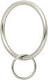 Ivilon Drapery Eyelet Curtain Rings, 2" Ring Loop for Hook Pins, Set of 14, Brushed Nickel