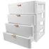Lurrose Drawer Vanity Organizer, Compact Storage Box with 4 Drawers for Makeup, Office, Dorm, Desk