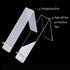 Teensery 4 Pcs Acrylic Shoe Display Stands Detachable Shoe Rack Holder for Shop Store Mall, Transparent