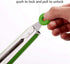 Set of 2 Kitchen Tongs – 9 inch & 12 inch – Premium Locking Non-stick Stainless Steel Food Tongs for Cooking, BBQ,