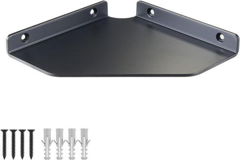YUjieSTC Corner Shelf Wall Mounted, Black Corner Shelf, Shower Shelf, Floating Corner Shelf