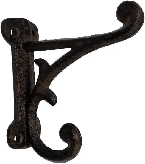 Comfy Hour Antique and Vintage Collection Cast Iron Single Coat Hook - Key Hook Clothes Rack Wall Hanger, Heavy Duty,