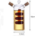 2 1 ELETON in Glass Oil and Vinegar Bottle Borosilicate Cruet with Triple-Bubble Inner Chamber, Dual Dispenser