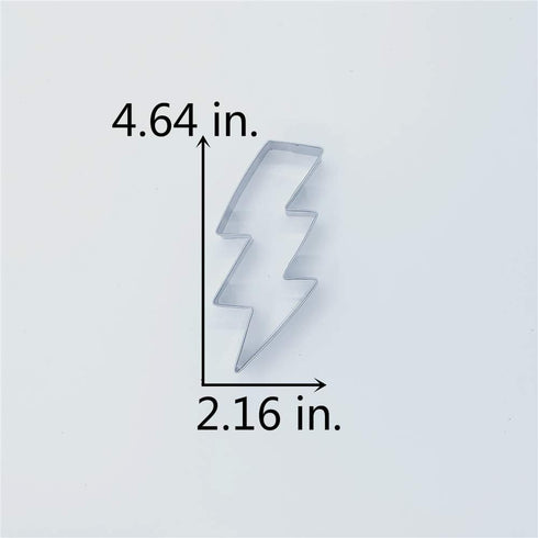 LILIAO Flash Lightning Bolt Cookie Cutter - Stainless Steel Biscuit Fondant Cutters for Kids Birthday Party